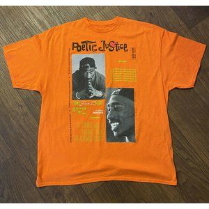 tupac t shirt orange